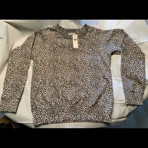 T.la Anthropologie Animal print sweatshirt.